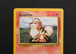 Pokemon Base Set Growlithe 28/102 Vintage WOTC Common - Image 3