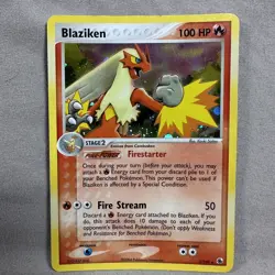 Pokemon Blaziken 3/109 EX Ruby & Sapphire Holo Rare 100HP Fire Stream Excellent - Image 3