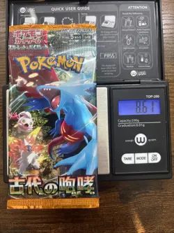 Heavy 8.61g Pokemon Sealed Ancient Roar Sv4k Japanese Booster Pack - Image 1