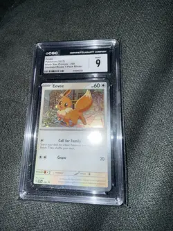 Eevee CGC 9 200/--- 2025 Black Star Promo Holo English Pokemon TCG - Image 1