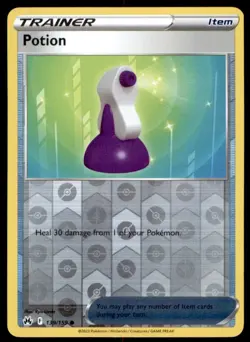 Potion 139/159 Common Crown Zenith Pokemon Reverse Holo Near Mint - Image 1