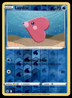 Luvdisc 035/159 Common Crown Zenith Pokemon Reverse Holo Near Mint - Image 1