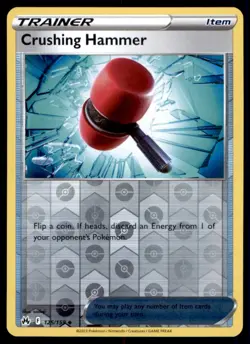 Crushing Hammer 125/159 Uncommon Crown Zenith Pokemon Reverse Holo Near Mint - Image 1