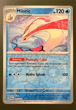 Pokemon TCG Milotic 50/167 Twilight Masquerade SV6 Reverse Holo NM - Image 1