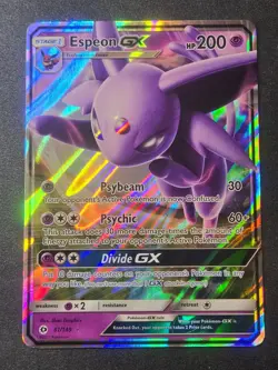 Espeon GX 61/149 NM SM Base Set Holo Ultra Rare Pokemon - Image 1