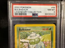 2002 POKEMON LEGENDARY COLLECTION #68 BULBASAUR PSA 8 - Image 4