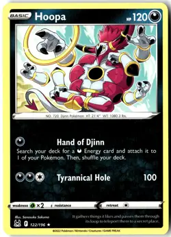 Hoopa 122/196 Rare Lost Origin Pokemon Lightly Played - Image 1