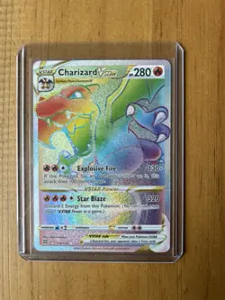 Pokemon Charizard VSTAR 174/172 Swsh09 Brilliant Stars Secret Rainbow Holo EN - Image 1