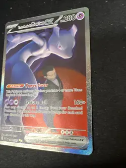 NM-Mint Team Rocket's Mewtwo ex - 281/217 - Special Illustration Rare Pokemon As - Image 5
