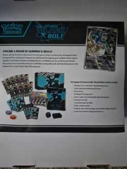 Pokemon TCG Scarlet and Violet Black Bolt ETB, Sealed, New - Image 2