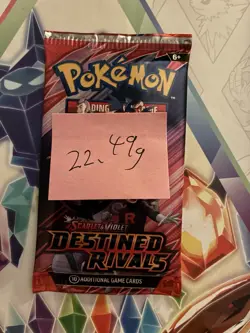(VERY HEAVY) 22.49g Pokemon TCG Destined Rivals Booster Pack (SEALED)✅ - Image 2