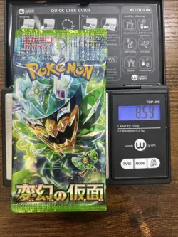 Heavy 8.59g Pokemon Sealed Mask Of Change Sv6 Japanese Booster Pack - Image 1