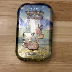 Pokemon TCG Pikachu & Tepig 60 ct Metal Tin Storage Case Standard Size 2012 6+ - Image 1