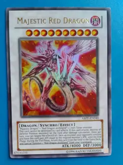 Lightly Played Yugioh Majestic Red Dragon ABPF-EN040 Ultra Rare Unlimited - Image 1