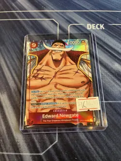 • Edward.Newgate • OP02-004 Alt Art Holo Paramount War One Piece TCG NM - Image 1