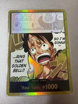 One Piece Gold DON!! OP15 Luffy Ring That Golden Bell Adventure On Kamis Island - Image 1