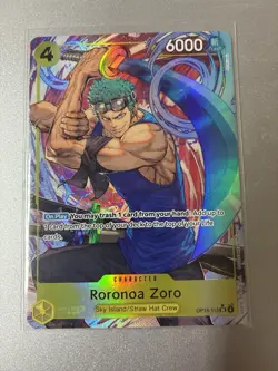 Roronoa Zoro OP15-113 SR Alt Art Adventure on Kami's Island One Piece TCG Eng NM - Image 1