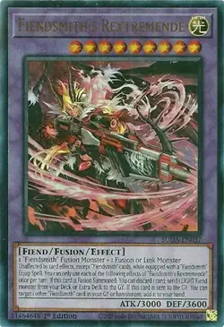 Yu-Gi-Oh! Fiendsmith's Rextremende SUDA-EN037 Ultra Rare 1st Edition - Image 1