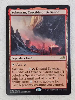 MTG Sokenzan, Crucible of Defiance #276 Kamigawa Neon Dynasty Card Rare NM - Image 1