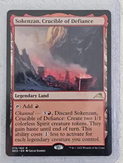 MTG Sokenzan, Crucible of Defiance #276 Kamigawa Neon Dynasty Card Rare NM - Image 4