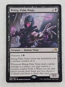 MTG Biting-Palm Ninja #88 Kamigawa Neon Dynasty Magic Card Rare NM - Image 1