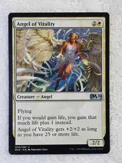 MTG Angel of Vitality - Core Set 2020 (M20) #4 Magic Gathering Card U NM - Image 2