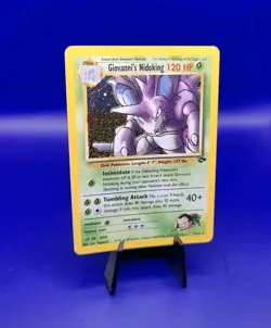 Giovanni's Nidoking 7/132 Gym Challenge Holo Rare Pokemon Card TCG WOTC NM - Image 2