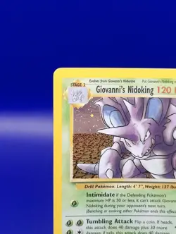 Giovanni's Nidoking 7/132 Gym Challenge Holo Rare Pokemon Card TCG WOTC NM - Image 4