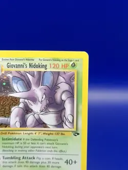 Giovanni's Nidoking 7/132 Gym Challenge Holo Rare Pokemon Card TCG WOTC NM - Image 5