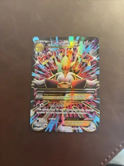 Pokemon TCG Fates Collide M Alakazam EX 118/124 Full Art Ultra Rare Card NM - Image 1