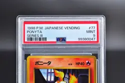 PSA 9 Ponyta #77, Vulpix #37 Japanese Vending Series III 3 Pokemon Card - MINT - Image 3