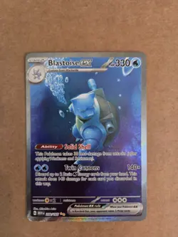 Pokemon TCG Blastoise EX SIR 200/165 Scarlet & Violet 151 - Image 1