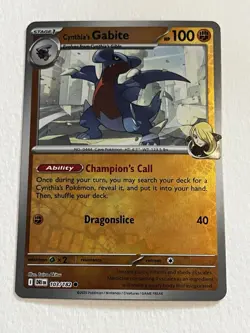 Cynthia’s Gabite 103/182 • Reverse Holo • Pokemon TCG • NM - Image 1