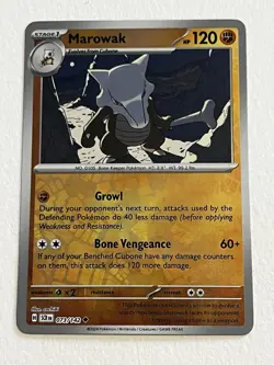 Marowak 073/142 • Reverse Holo • S&V Stellar Crown • Pokemon TCG • NM - Image 1