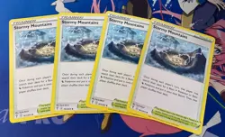 4x Stormy Mountain - SWSH Evolving Skies (161/203) Pokemon TCG Playset - Image 1