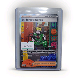 Pokemon Lt. Surge's Bargain 185/132 MEGA Full Art Ultra Rare Holo English - Image 1