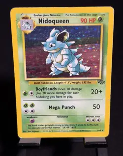 Wizards of the Coast Pokemon TCG Jungle Nidoqueen 7/64 Holo Rare EN 1999 - Image 1