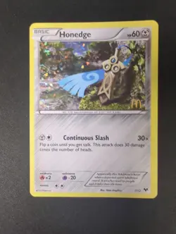 Pokemon 7/12 Honedge McDonalds 2014 Promo Holo Rare Lp - Image 1