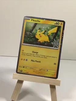 Pikachu 025/165 HOLOBLEED Holiday Calendar Pokemon TCG MINT - Image 1