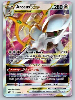 Arceus VSTAR 123/172 Holo VSTAR Rare Brilliant Stars Pokemon Near Mint - Image 1