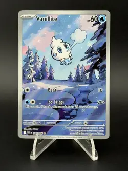 Vanillite 111/086 Sv: White Flare Holo Pokemon 2025 Illustration Rare NM - Image 1