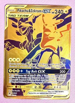 Pikachu & Zekrom GX - SM248 Holo Promo Sun & Moon Promo Pokemon NM - Image 1