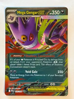 MEGA GENGAR EX 056/094 DOUBLE RARE PHANTASMAL FLAMES POKEMON NM/M - Image 1
