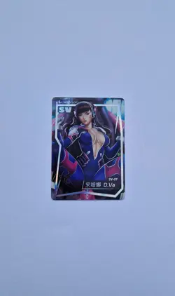 SV-07 D. Va Overwatch Lucky Goddess 2 Goddess Story Waifu Card - Image 1
