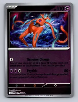 DEOXYS 031/086 UC ME04: CHAOS RISING POKEMON REVERSE HOLO NM - Image 1
