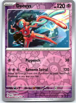 Deoxys 074/182 Rare Paradox Rift Pokemon Reverse Holo NM - Image 1