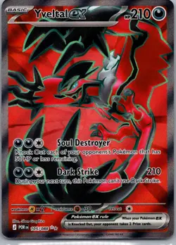 Yveltal ex 105/088 Ultra Rare Perfect Order Pokemon Holo Near Mint - Image 1