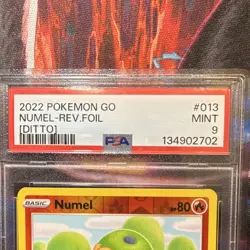 PSA 9 2022 Pokemon GO Numel (Peelable Ditto) Reverse Holo 013/078 - Image 4