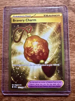 Bravery Charm 175/142 Hyper Rare Stellar Crown Pokemon TCG - Image 1