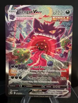 Pokemon TCG Gengar Vmax 271/264 Fusion Strike Alt Art Rare - Image 1
